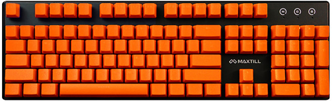맥스틸 가디언 컬러 키보드 키캡, 오렌지, MAXTILL GUARDIAN-Keycap