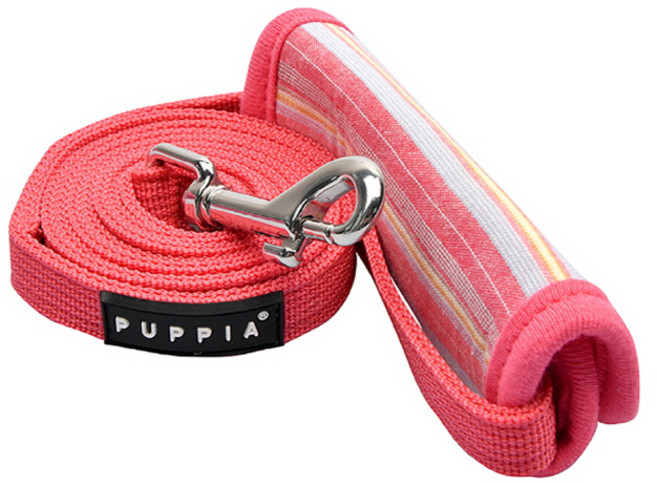 퍼피아 강아지 테로스 산책 리드줄 AL2095, 핑크, 1개