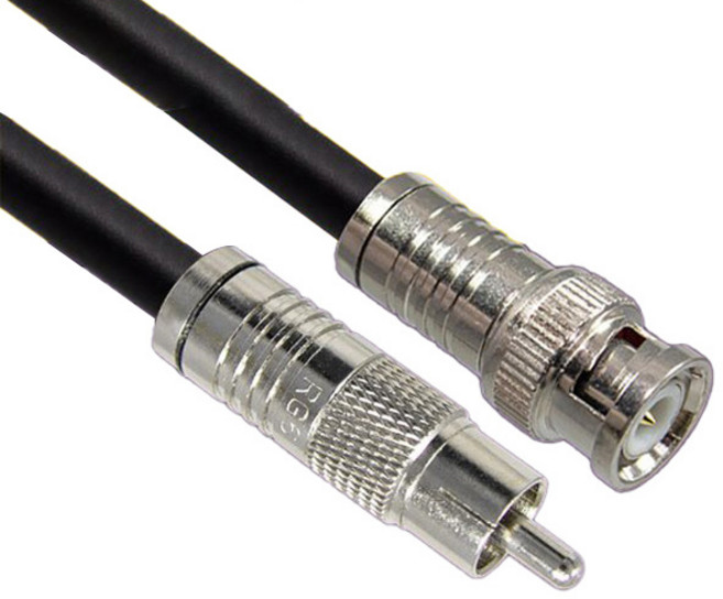 韓國製 RCA TO BNC 5C 同軸電纜 高級型 黑色, MLZ-CB020 2m