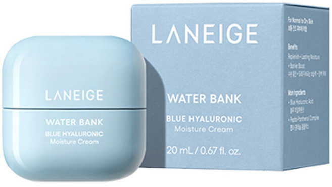 라네즈 워터뱅크 블루 히알루로닉 모이스춰 크림, 20ml, 1개