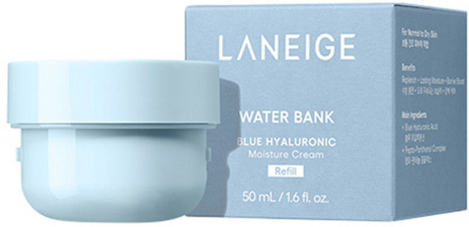 라네즈 워터뱅크 블루 히알루로닉 모이스춰 크림 리필, 50ml, 1개
