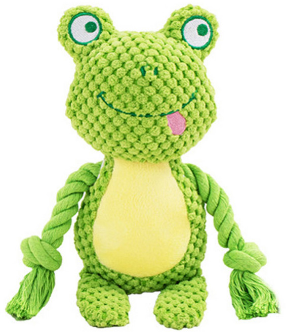 딩동펫 반려동물 애니멀 터그놀이 바스락 인형, 개구리, 1개