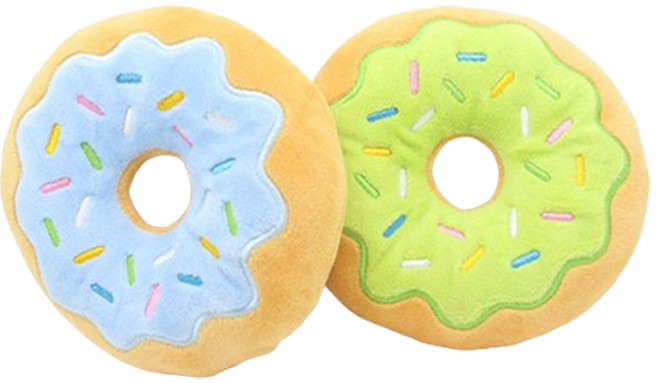 딩동펫 강아지 달콤 바스락 도넛 인형 2종세트, B세트, 1세트