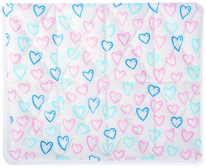 인콘트로 반려동물 스마트 아이스 펫 쿨매트 일반형, 하트, 1개