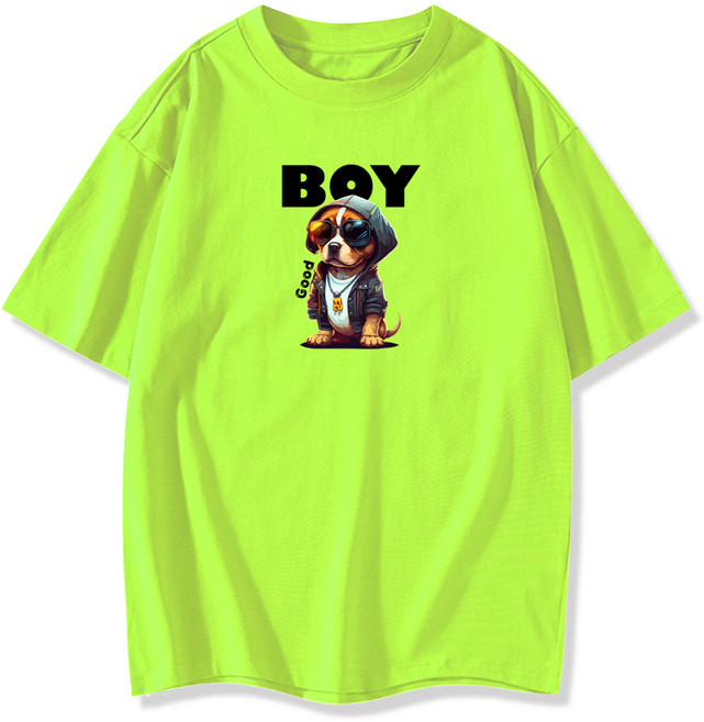 일루소 남녀공용 굿보이 오버핏 면 티셔츠