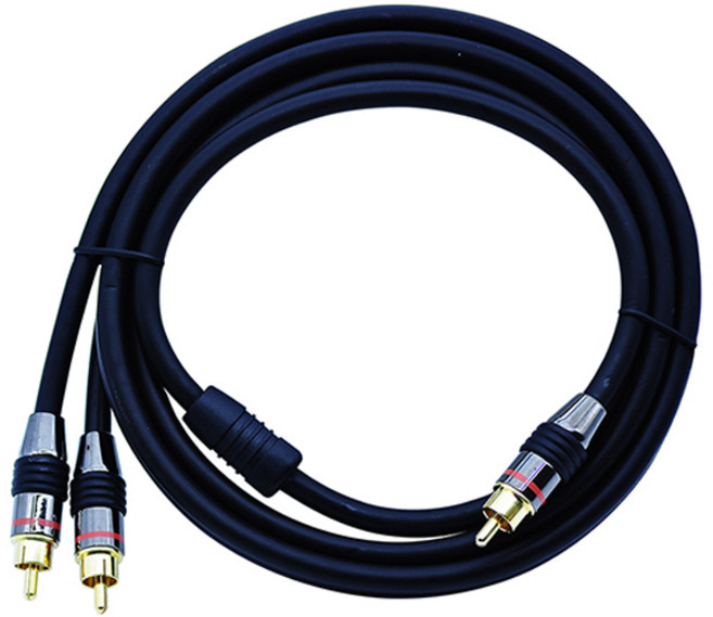 저스트링크 디옵텍 프리미엄 서브우퍼 케이블 1RCA 2RCA 3m, 3RP-M70030-A, 1개