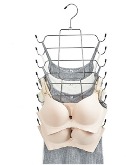 디오셀 다용도 접이식 나시 속옷걸이, 블랙고리, 1개