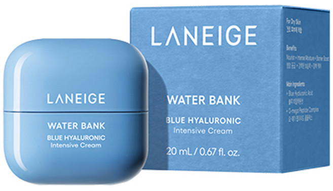 라네즈 워터뱅크 블루 히알루로닉 인텐시브 크림, 20ml, 1개
