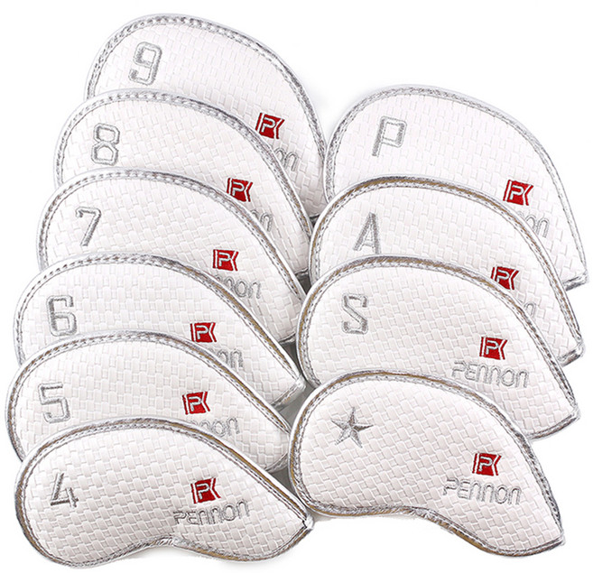 페논 헤리티지 아이언 골프채 헤드커버 세트, 올뉴화이트, 10개