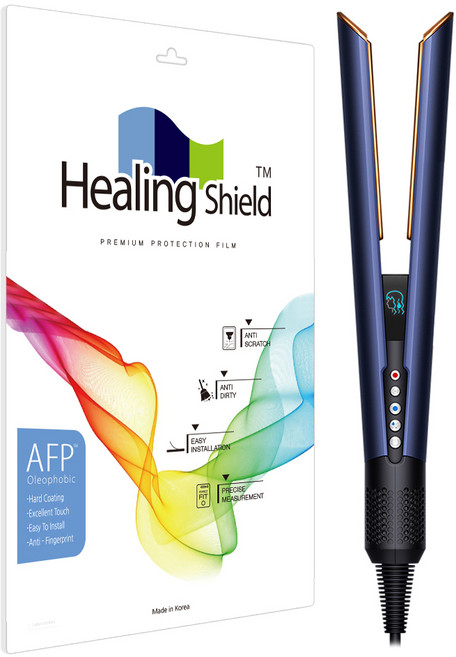 힐링쉴드 다이슨 에어스트레이트 스트레이트너 올레포빅 액정보호필름 2p 세트