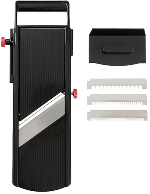 시모무라 프로그레이드 두께조절 와이드 채칼 3종날 vs-901bk, 혼합색상, 1개