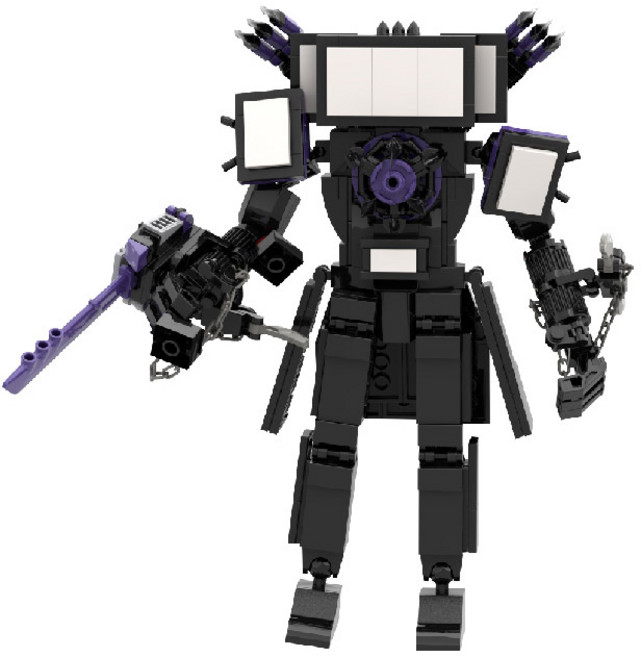 아이끌레 리얼 스키비디 토일렛 호환블록, 01업그레이드타이탄TV맨, 1개