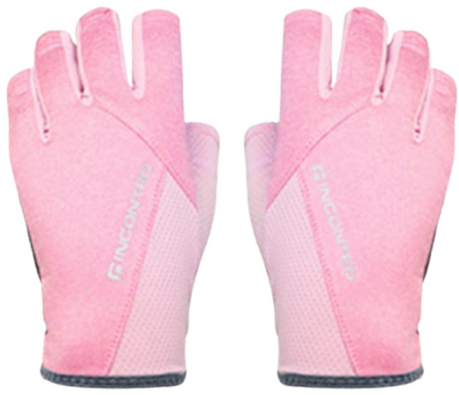인콘트로 라이트 메쉬 스포츠 반장갑, 핑크색, 1개