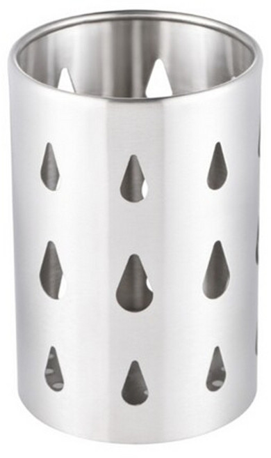원리빙 스텐 물방울 타공 수저통, 1개