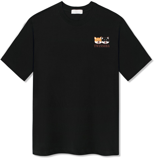 일루소 남녀공용 트윈시바 스탠다드 면 반팔티