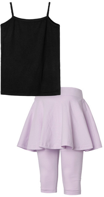 유라비 냉감 끈나시 7부 플레어 치렝스 세트