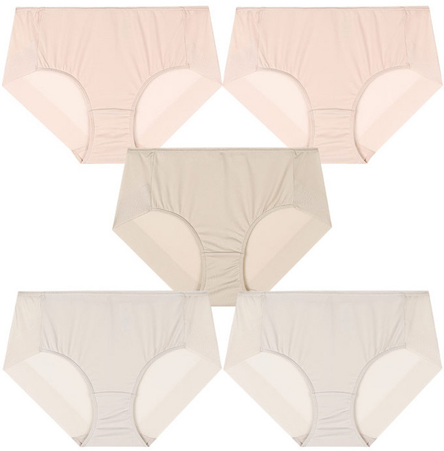 ThinC 여성용 노라인 헴팬티 5p 세트