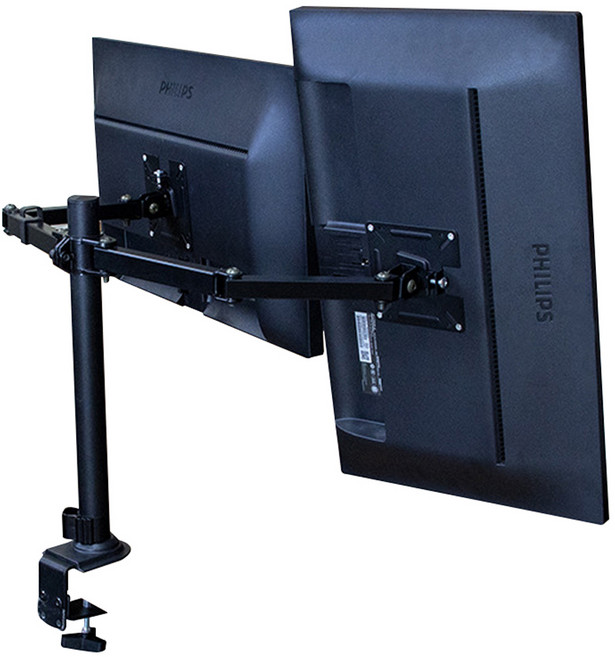 코끼리리빙 듀얼 모니터암 거치대 P4CA-6320, 1개, 검정