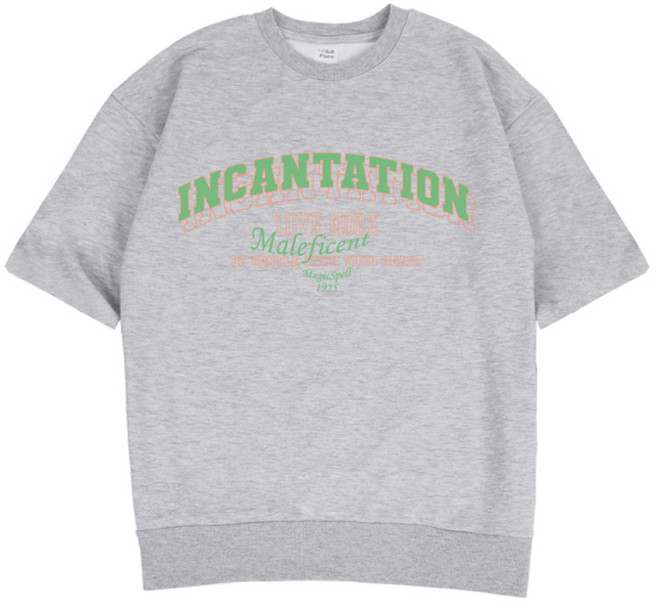 에어플레인 인캔테이션 오버핏 반팔 맨투맨