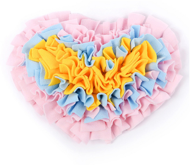 요런개 반려동물 하트 블라썸 노즈워크 장난감 TYPE02, 핑크, 1개