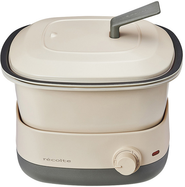 레꼴뜨 팟듀오 까레 멀티 전기쿠커, RPD-4(W)(크림 화이트)
