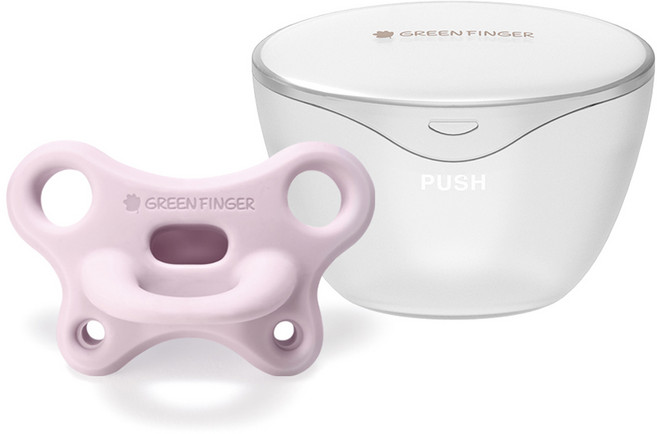 그린핑거 베베그로우 노리개젖꼭지, 퍼플, 1개, 2단계(6~18개월)