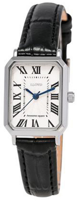 로이드 여성용 어썸스퀘어 클래식 시그니처 가죽시계 LL2G20410XSB