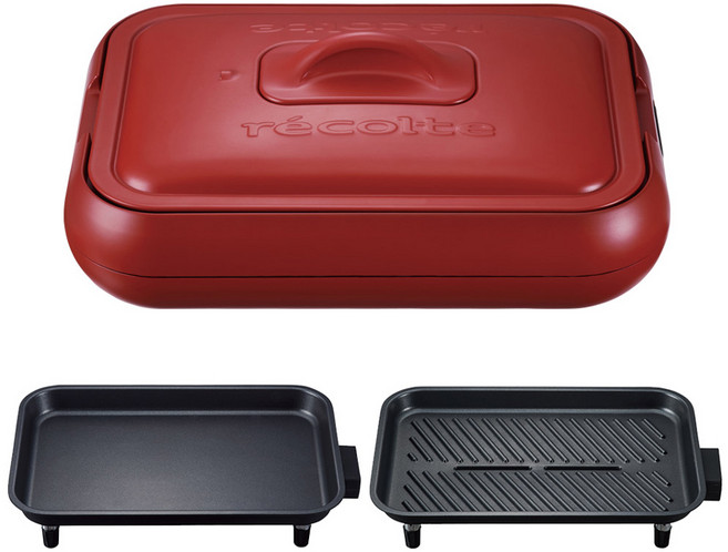 레꼴뜨 핫플레이트 전기그릴, RHP-1(R)(레드)