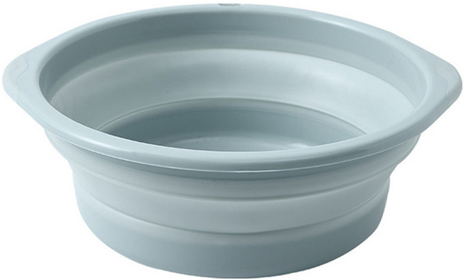 메오 공간활용 자바라 다용도 접이식 대야 M, 블루, 1개