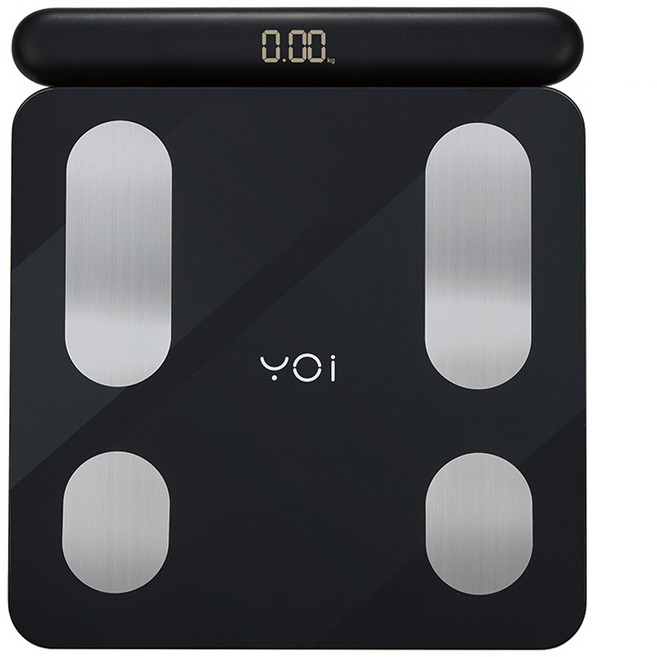 요아이 스마트 체성분 확인바디 8점식 핸드바 체중계, YSS-241FBK, 블랙, 1개