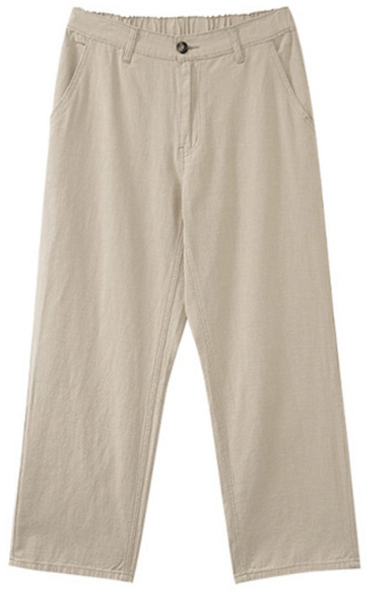 조군샵 남성용 빅사이즈 쿨프레쉬 뒷밴딩 세미와이드 면팬츠 P6534