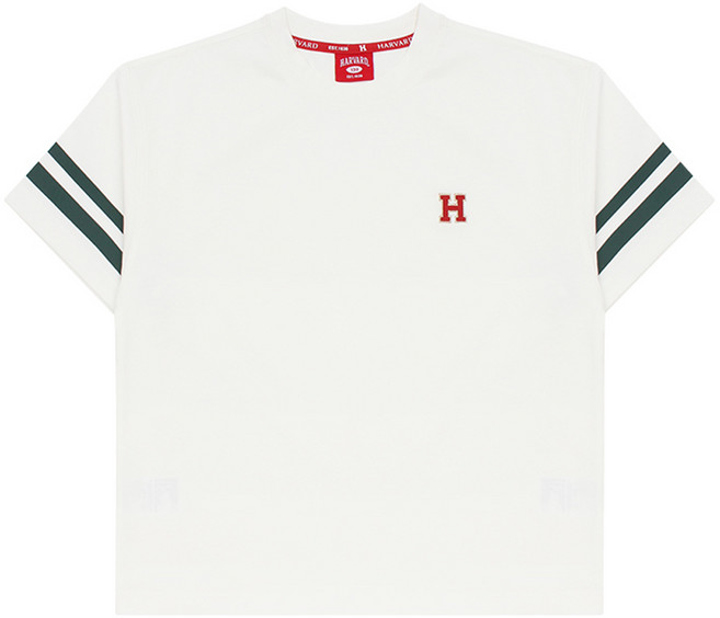 하버드키즈 아동용 헤리티지 라인포인트 반팔 티셔츠 HJCTHSD24066