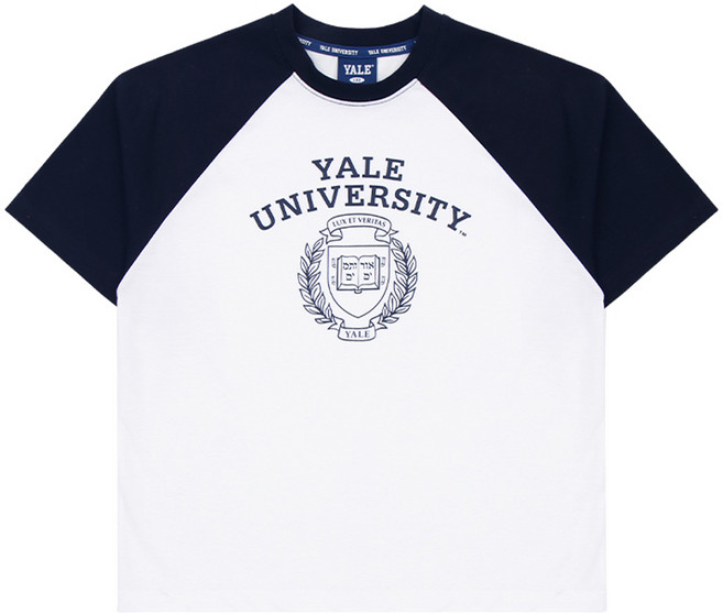 예일키즈 아동용 헤리티지 래글런 반팔 티셔츠 YJCCHSD23033