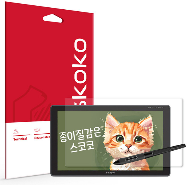 스코코 종이질감 액정보호필름 세트, 혼합색상, 1세트