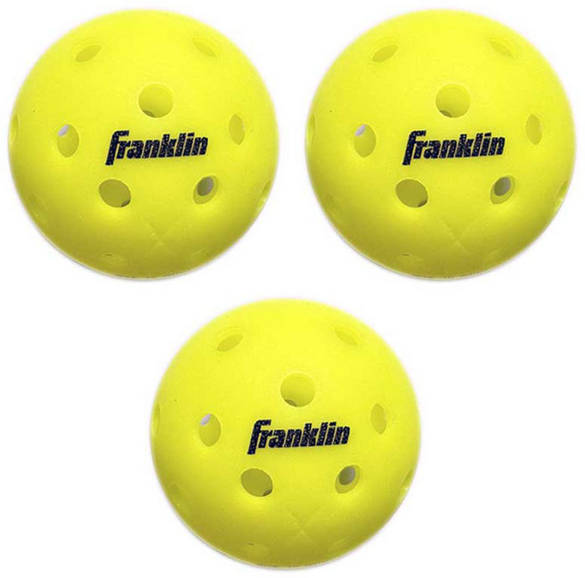 Franklin 匹克球 X-40 52843X, 3個, 螢光黃色
