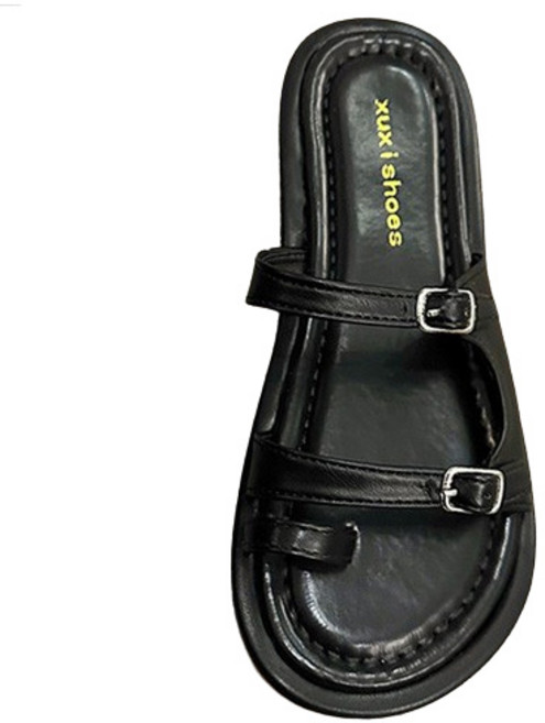 알로데 프렌치 레트로 슬립온 샌들