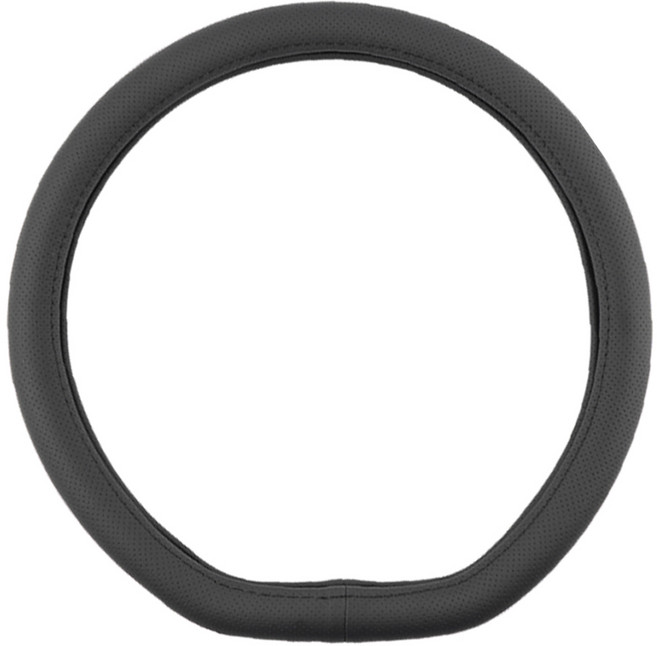 벤딕트 타공 자동차 핸들커버 D컷, 블랙