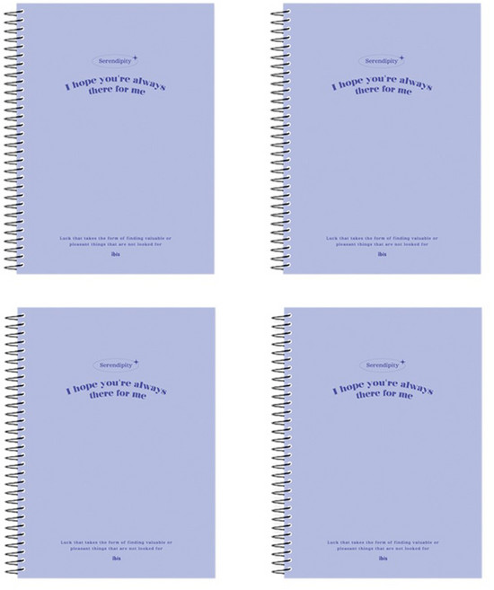 아이비스 두꺼운 만화지 연습장 SP 12665, 퍼플, 4개