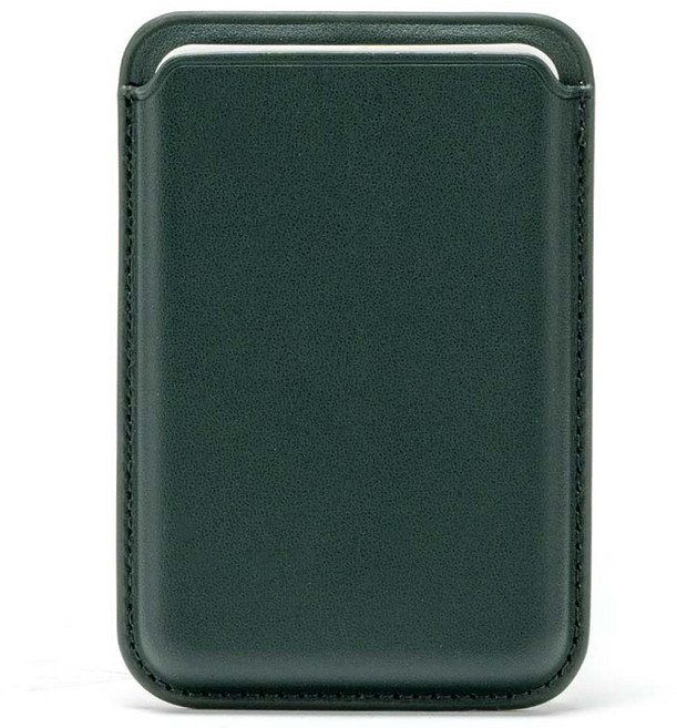 구스페리 맥세이프 아이폰 가죽 카드 지갑 케이스, 딥그린, 1개