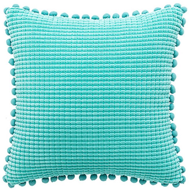 홈플로우 폼폼 라인 단색 쿠션커버