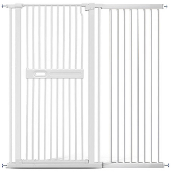 딩동펫 반려동물 플랫 드로우 반자동 안전문, 화이트, 1개
