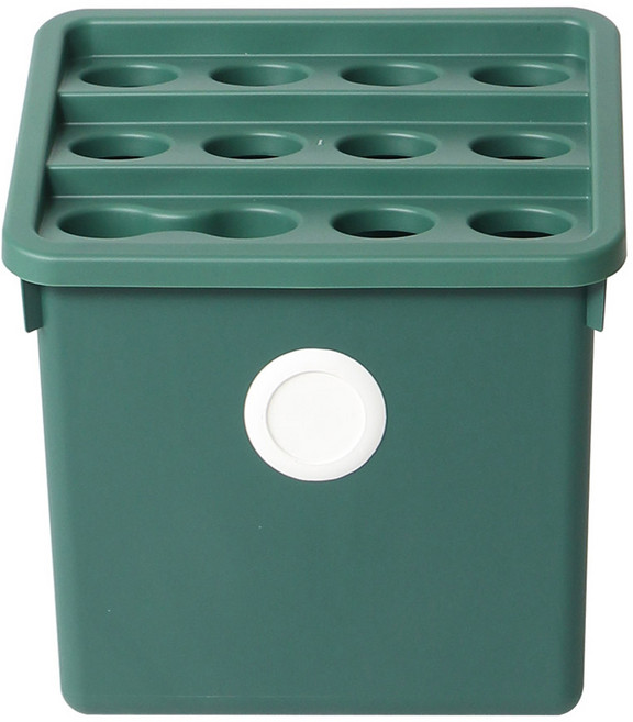 올리빙 국내 제조 도트 모듈 우산꽂이, 1개, 모스그린