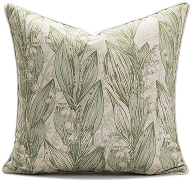 홈플로우 마음이 편해지는 말차그린 쿠션커버