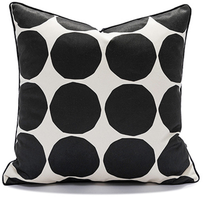 홈플로우 시크 블랙 하이엔드 럭셔리 쿠션 커버