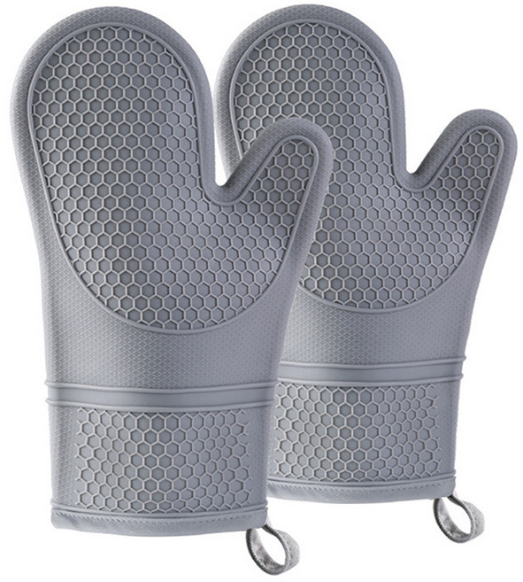 일상나눔 실리콘 오븐 장갑, 그레이, 2개