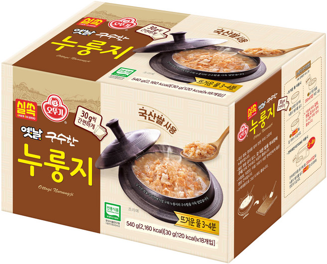 오뚜기옛날 실쏙 구수한 누룽지, 540g, 1개