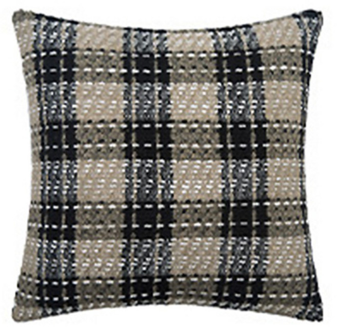 홈플로우 럭셔리 자카드체크 홈데코 쿠션 커버