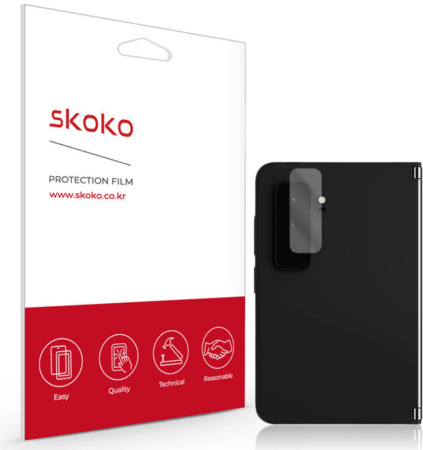 스코코 태블릿PC 후면 카메라 렌즈 보호필름 2p 세트, 투명, 1세트