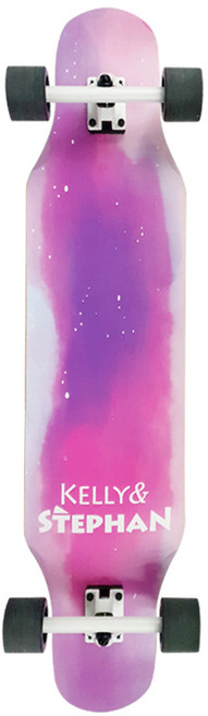 켈리앤스테판 댄싱 롱보드 입문용 초보 스케이트보드, 오로라, 1개
