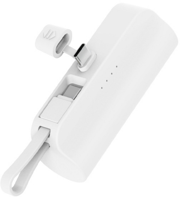 뉴클 도킹 보조배터리 일체형 C타입, NCPB-R5-CHL(메인 C타입+서브 C타입), 화이트